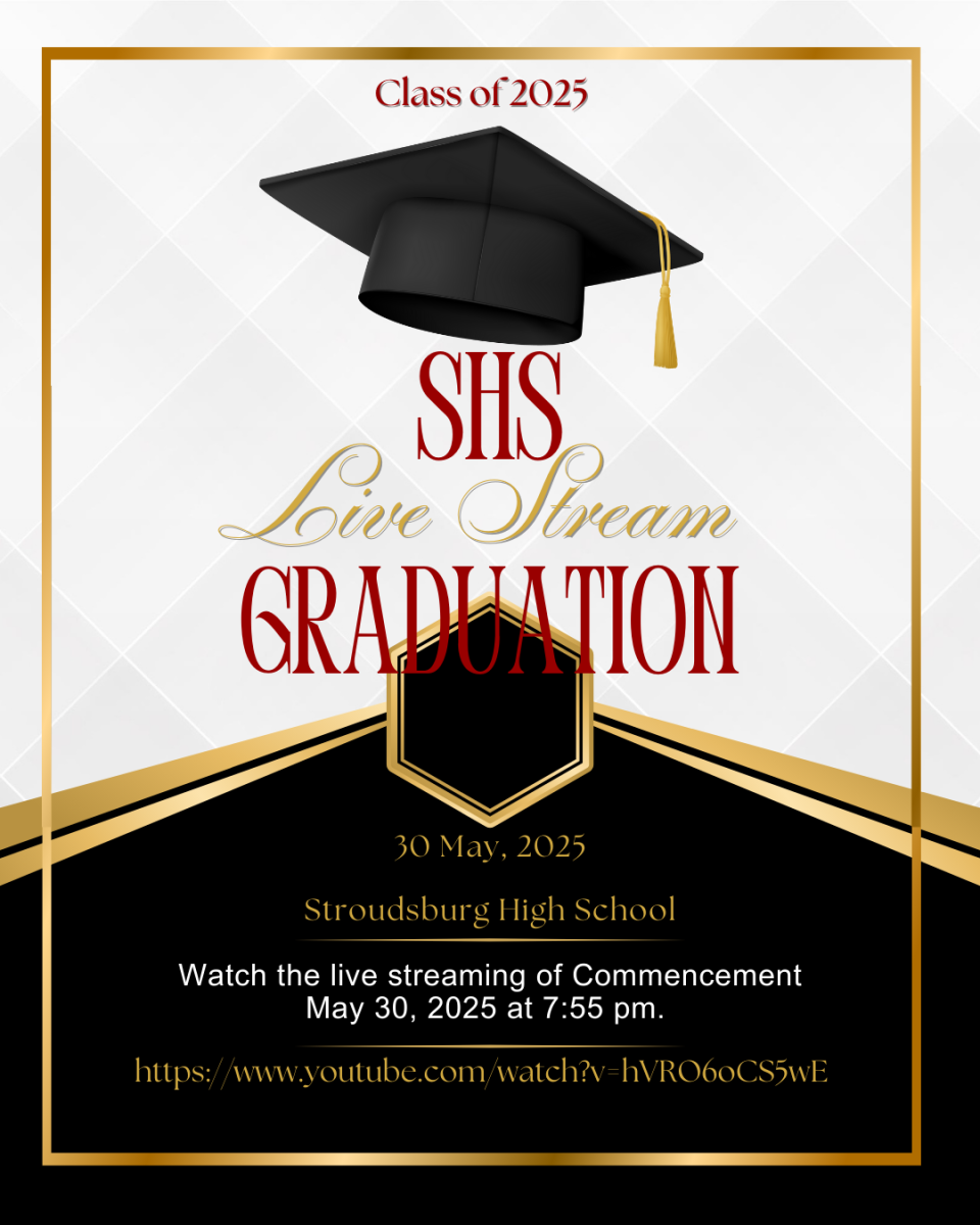 Commencement will be live streamed on May 30 beginning at 7:55 pm. Photo created by Mountaineer staff with Canva Designs. 