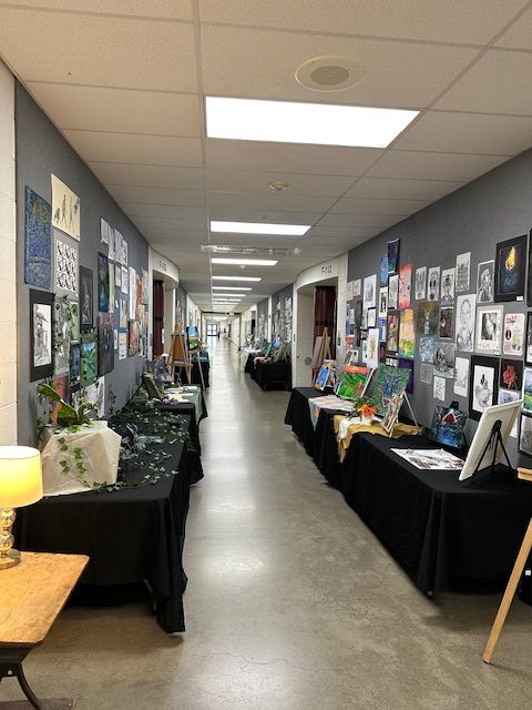 2025 Senior Art Exhibit was overflowing with talent. The May 1 showcase featured many modes of art. 
Photo by Bethany Wert, art teacher