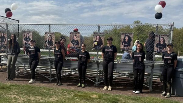 Softball Senior Night 2025
Izabella Hernandez, Bella Piper, Izzy Molinaro, Melissa Safin, Elena Trotter and Nathalie Rodriguez celebrate senior night against Pocono Mountain West. 