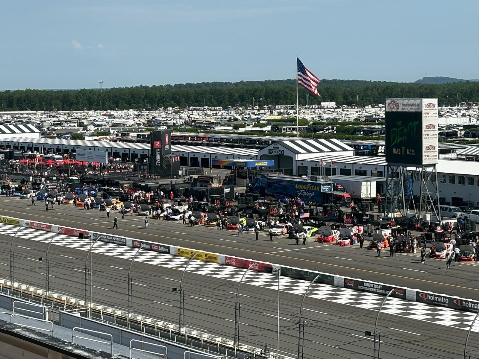 On June 21, 2025, Xfinity's pit crew unveiled the race cars at Pocono Raceway.