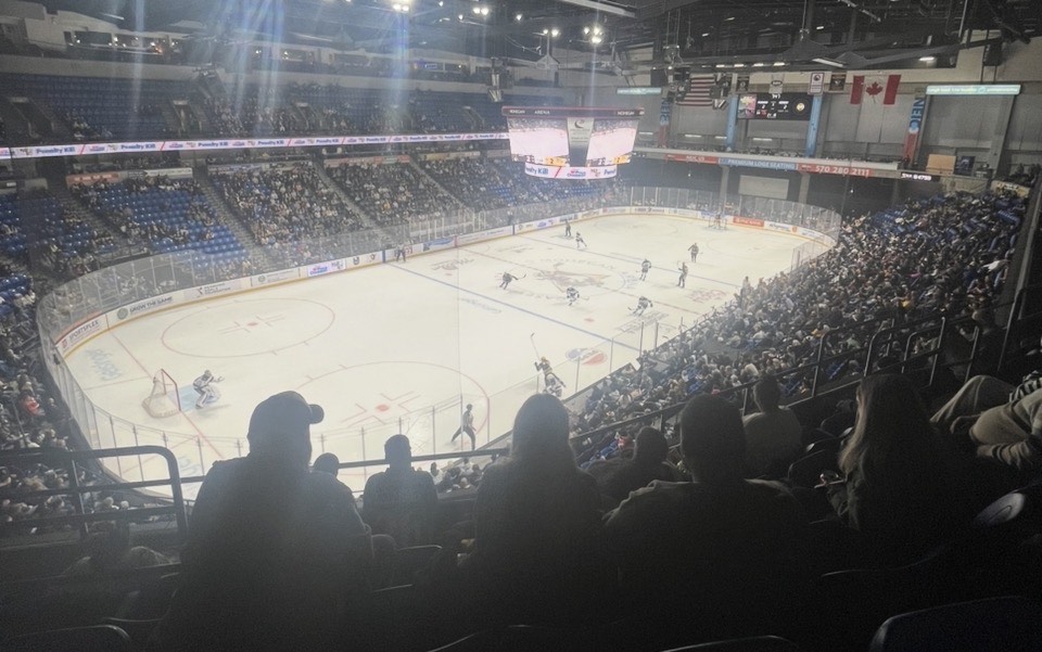 A picture of the ice rink at the Wilkes-Barre Scranton Penguins rink.