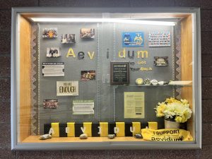 The Aevidum showcase by the library, to show SHS's biggest mental health club. 