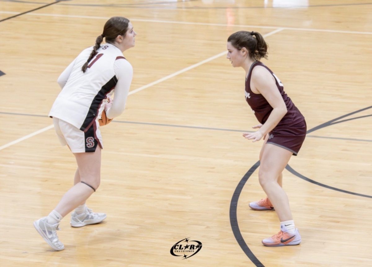 Teagan Strunk, 12, playing in the team's game against Bangor