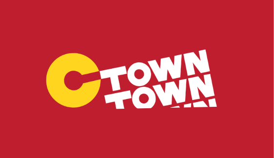 Most recent C-Town logo recreated in Canva, similar to the original.