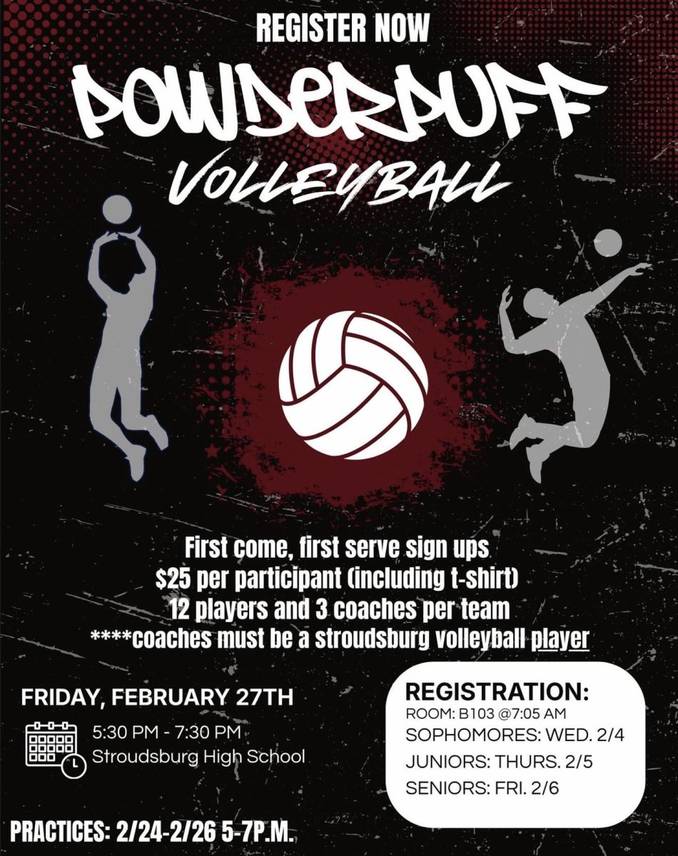 Powderpuff Volleyball flyer from the Class of 2026's Instagram