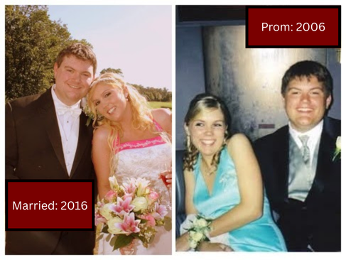 Mr. and Mrs. Wood pose together over the years!