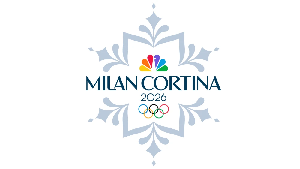 NBC's 2026 Winter Olympic snowflake logo as seen on their social media pages