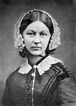 Florence Nightingale as pictured from 1860, a woman who dramatically changed all of medicine. 