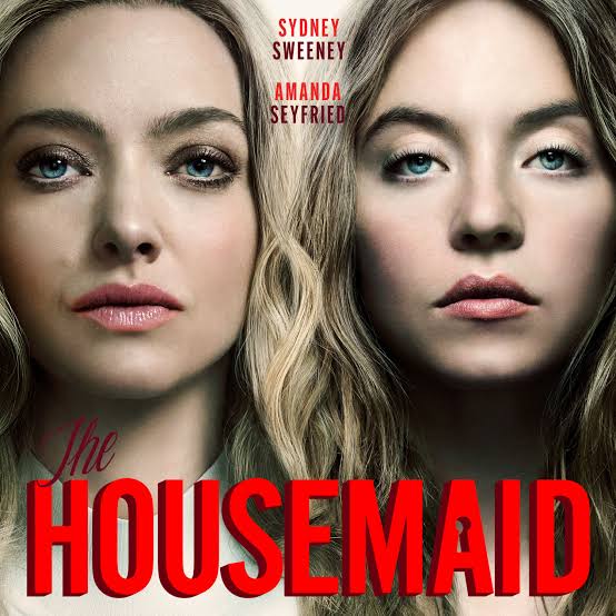 The theatrical poster for "The Housemaid" which released on Dec. 19 2025. 