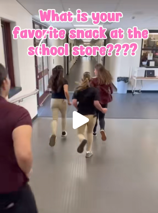 Kamryn and company race to the school store for snacks!