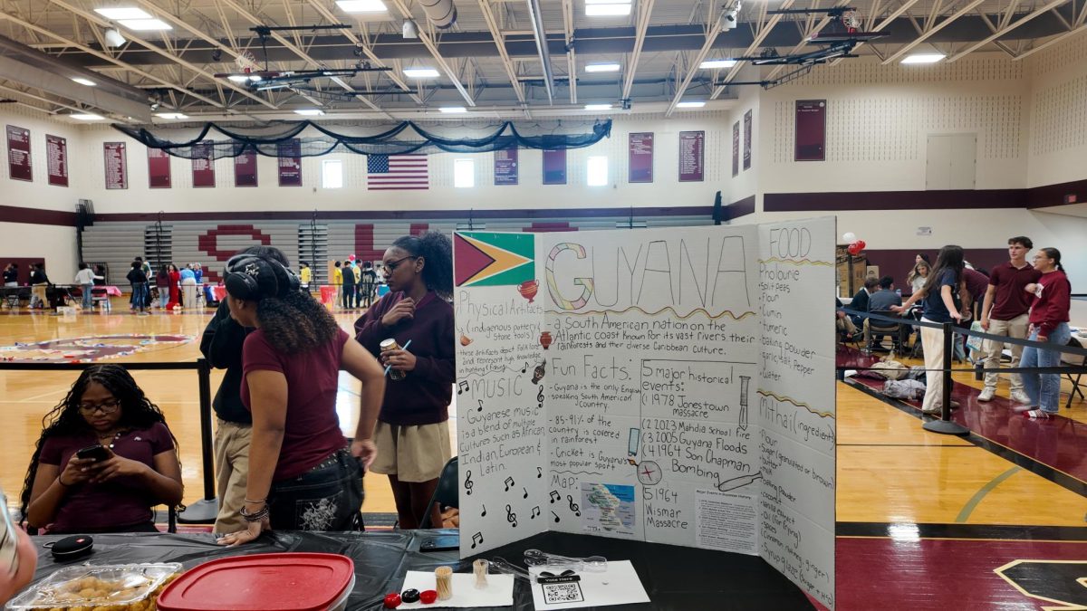 Photo of Guyana booth.